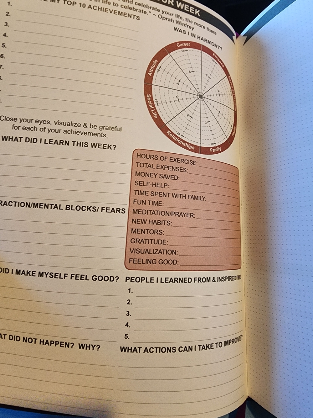 Law of Attraction Planner - Purple Cosmic Cover - Picture 7 of 10